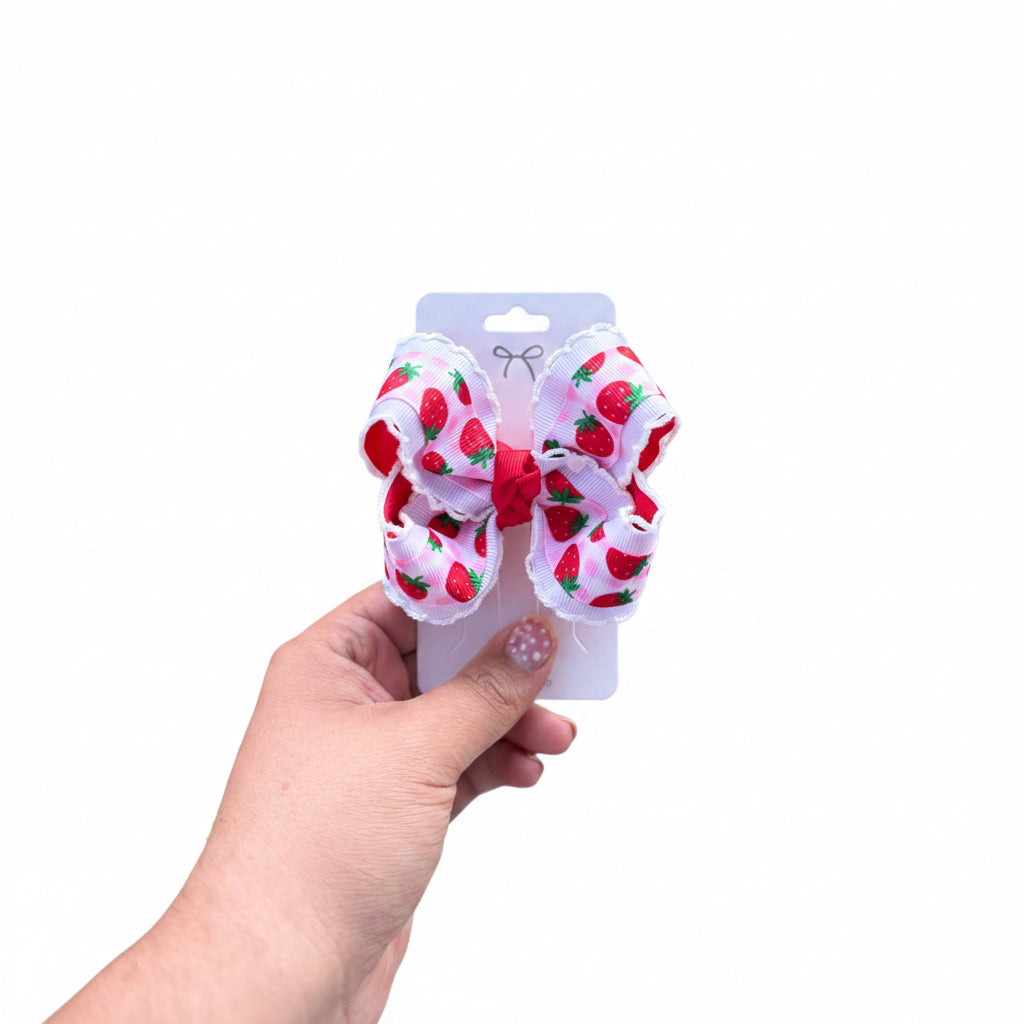 Strawberry picnic Bow